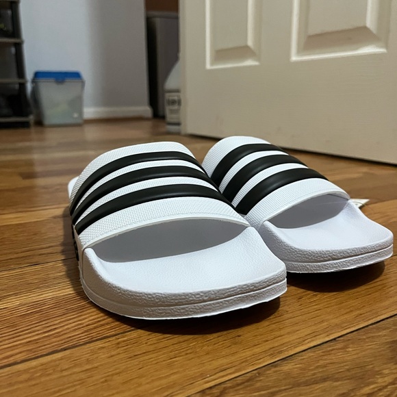White Men Adidas Sandals Brand New Size 